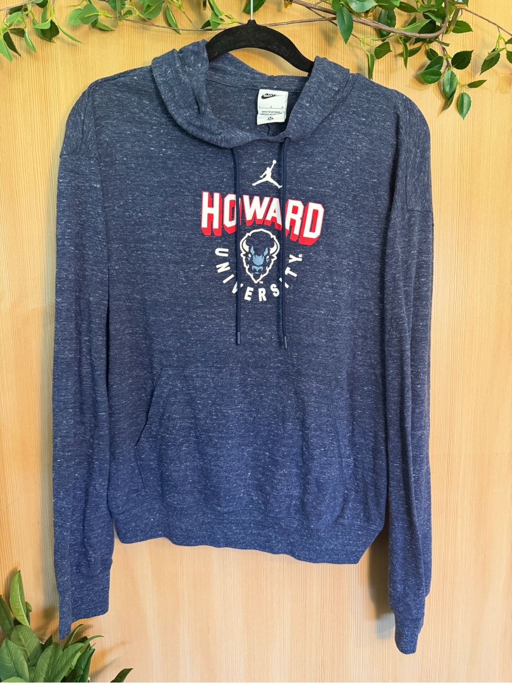 Nike Navy Howard University Cropped Hoodie